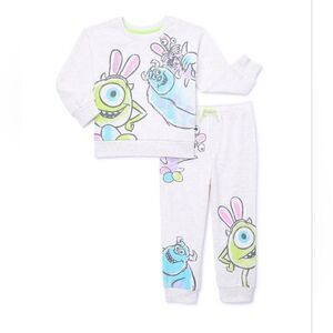 Nwt Monsters Inc Toddler Unisex Boy or Girl Easter Outfit, 2-Piece